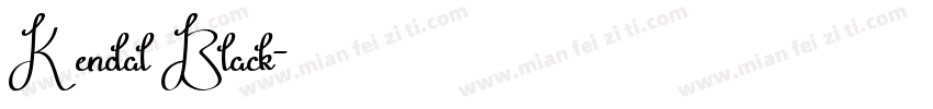 Kendal Black字体转换